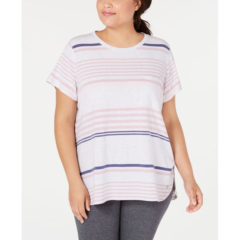 Calvin Klein Performance Plus Size Vista Striped Top